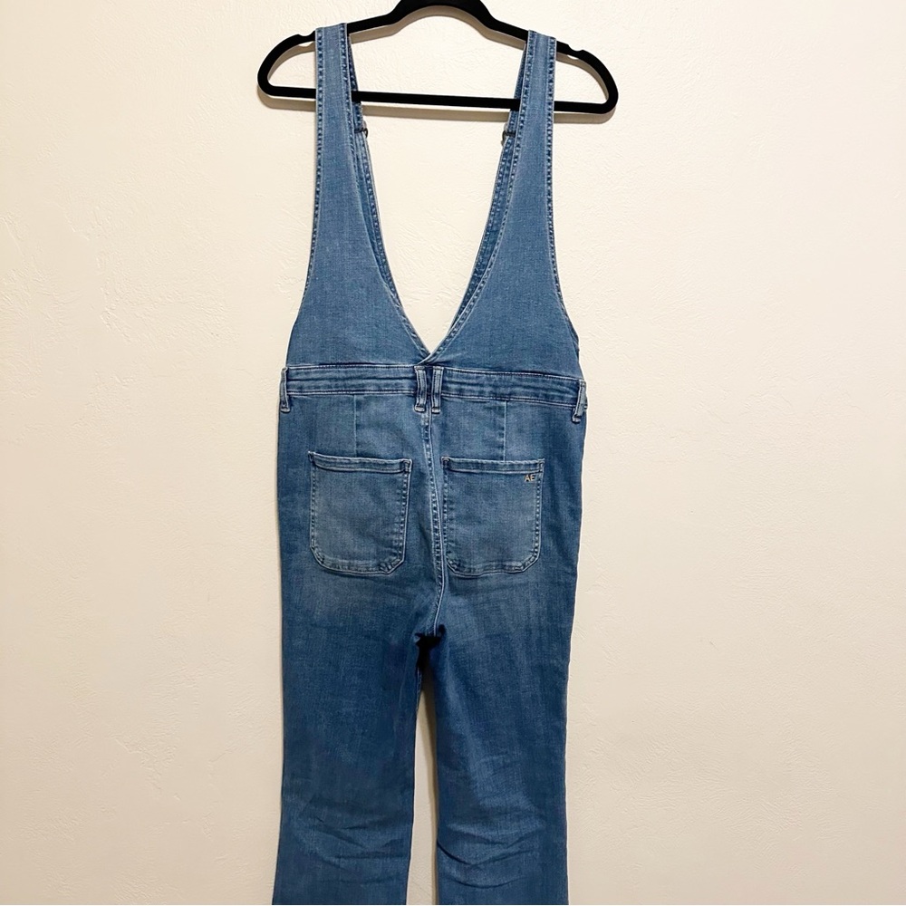 American Eagle Denim Flare Overalls 10 - Picture 6 of 12